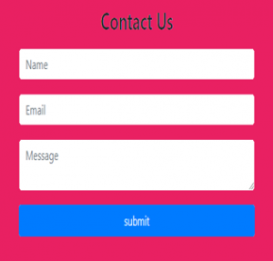 develop contact us form using php and jquery