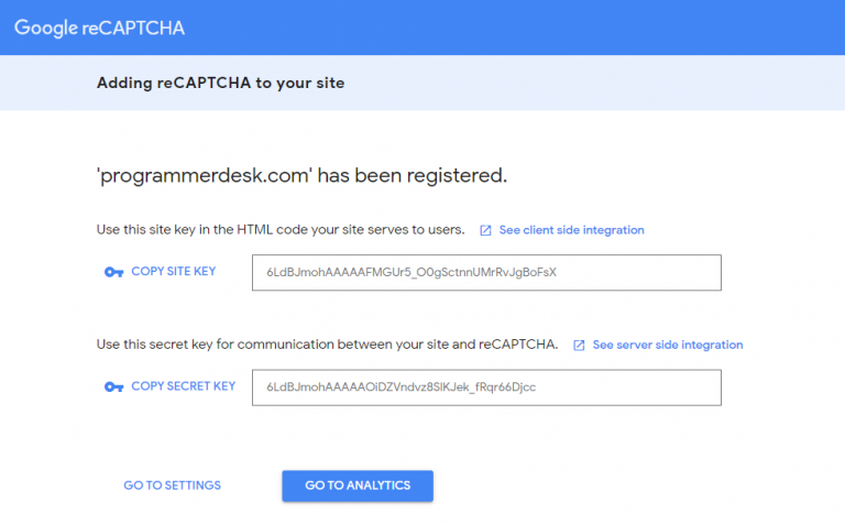 How To Integrate Google ReCaptcha In PHP - Programmer Desk