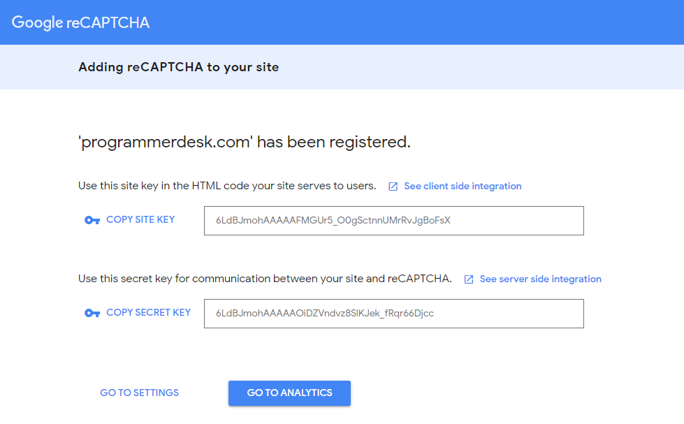 How to integrate google reCaptcha in PHP